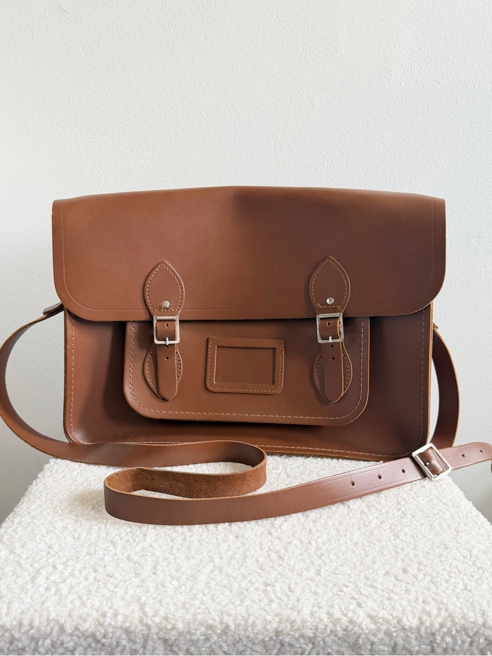 Cambridge Satchel Company Large Cognac Crossbody Satchel